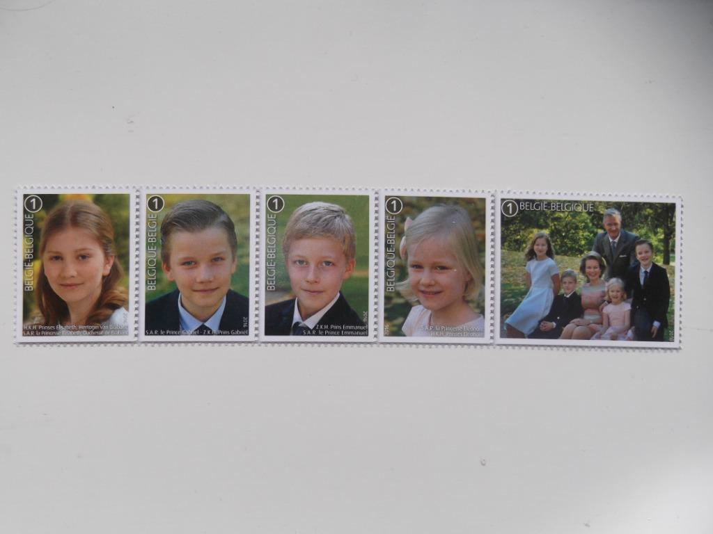 4569-4573 De koninklijke familie - La famille royale MNH, Collections, Enlèvement ou Envoi, Neuf, Timbre(s) ou Monnaie(s)