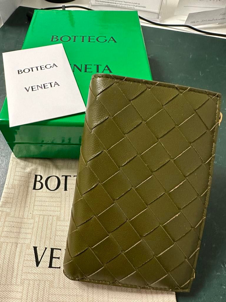 Portefeuille Bottega Veneta, Ophalen of Verzenden, Nieuw, Groen, Leder