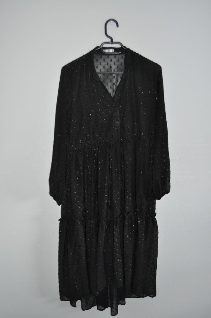 zwart kleedje met glinsterende bollen, Kleding | Dames, Maat 38/40 (M), Kilibbi, Zwart, Ophalen of Verzenden