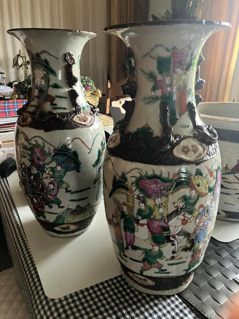 2 Nanking vazen, Antiek en Kunst, Ophalen