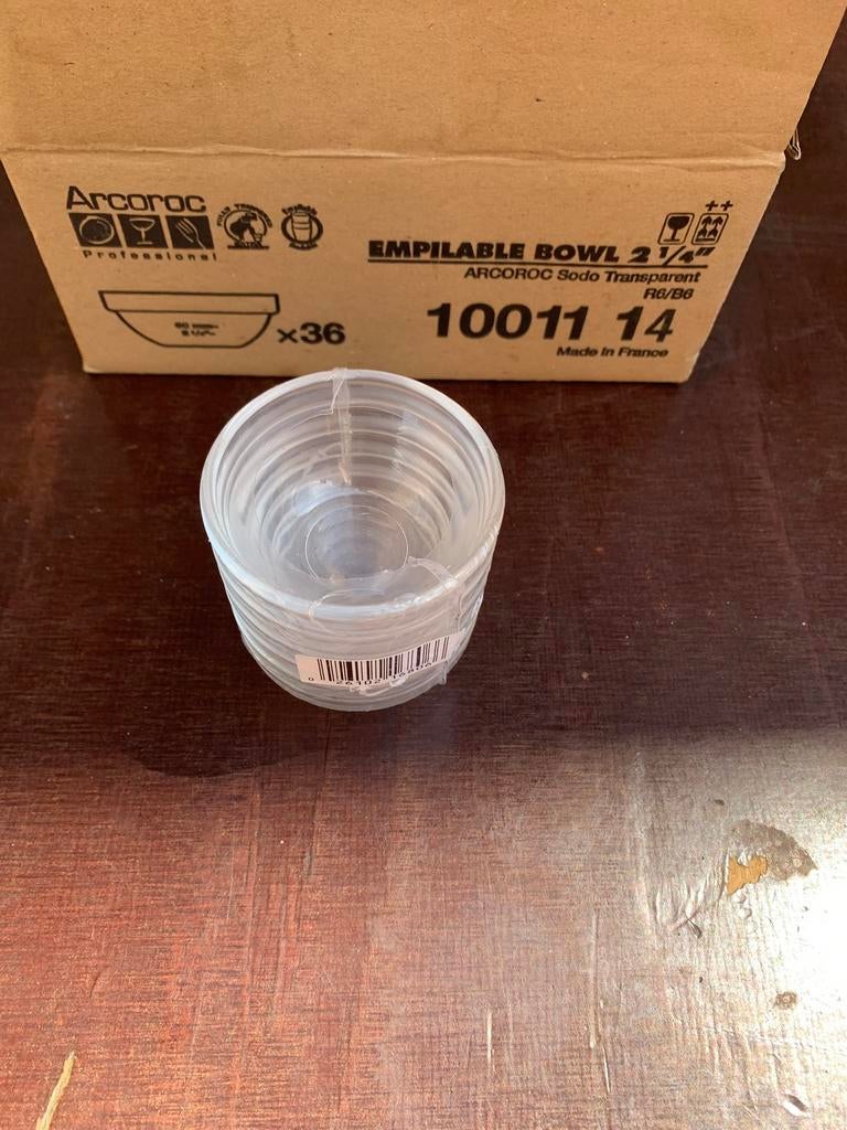 Arcoroc 36 glazen kommetjes 6 cm, Ophalen of Verzenden, Nieuw