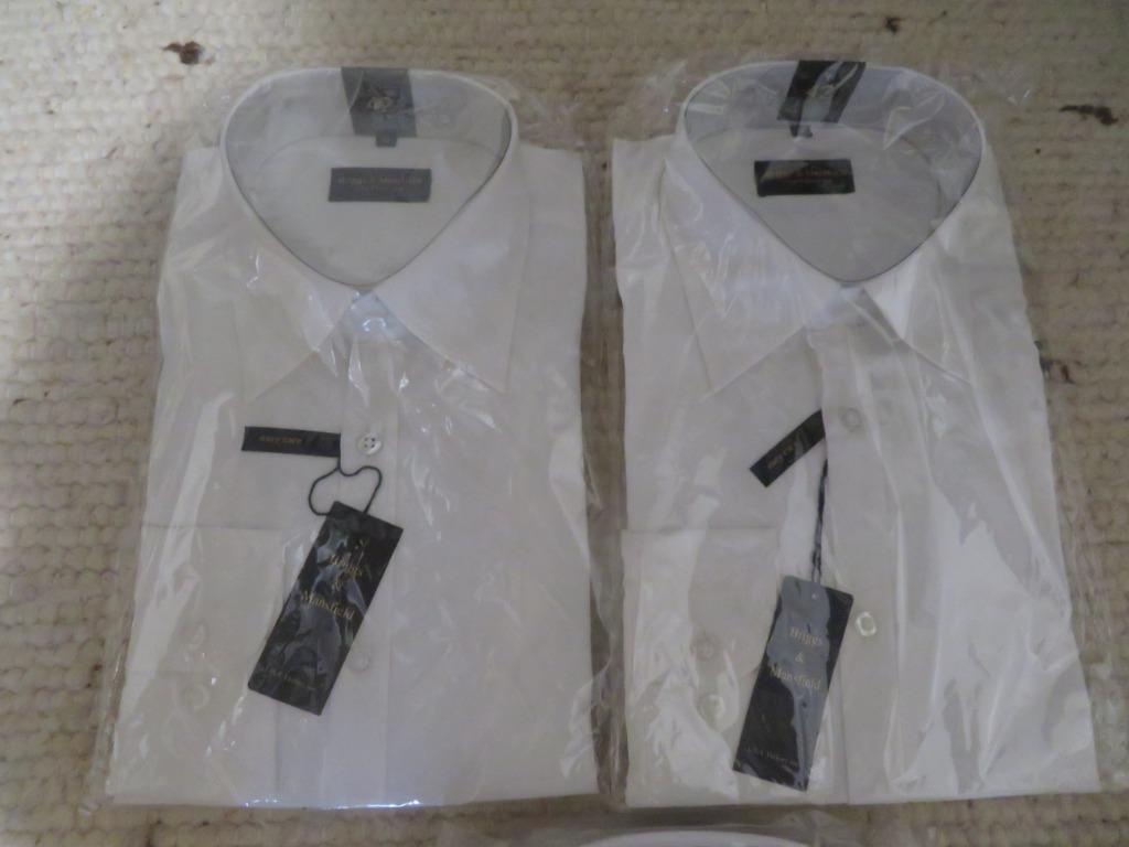 3 witte herenhemden, maat 42, Kleding | Heren, Ophalen, Nieuw, Wit, Halswijdte 41/42 (L)