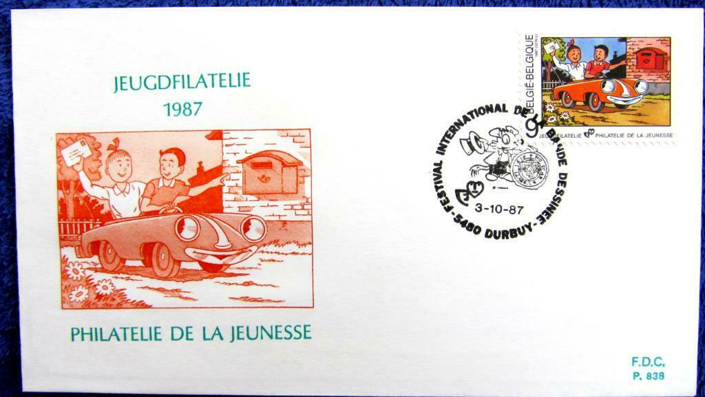 FDC -STRIPS- SUSKE & WISKE., Postzegels en Munten, Ophalen of Verzenden, Gestempeld