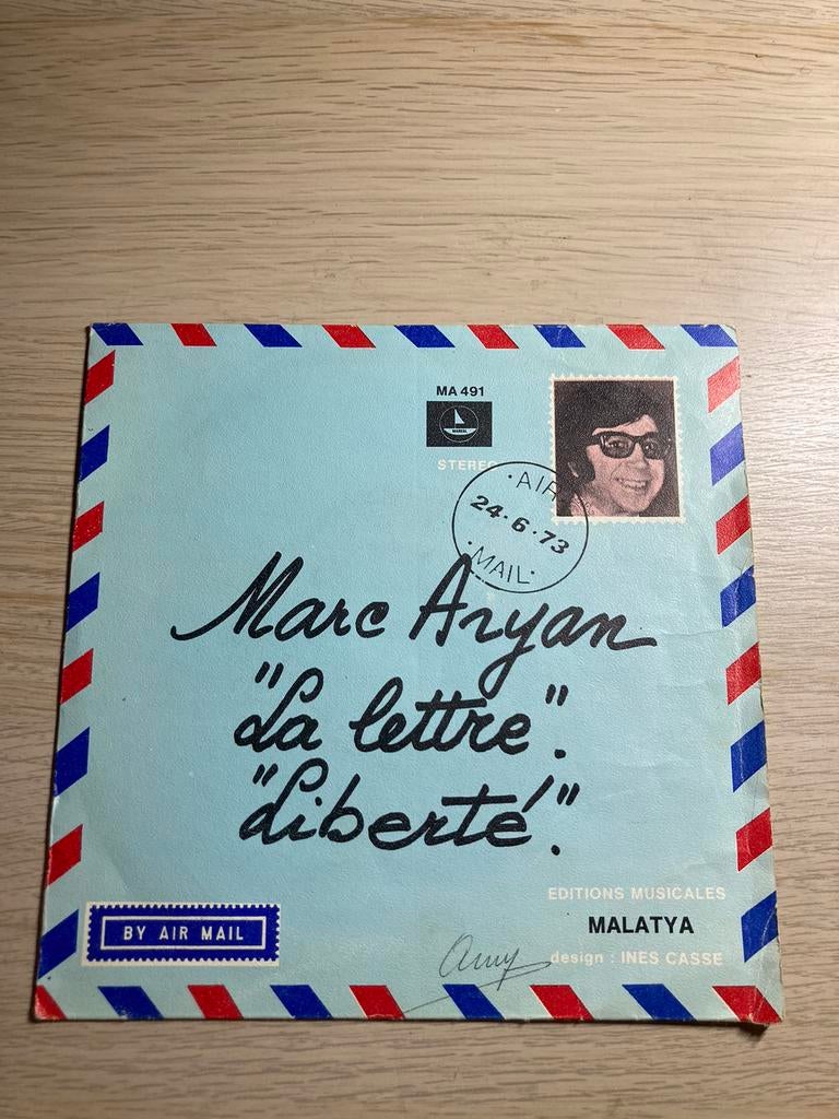Topper marc aryan. La lettre ( gezochte single ), Ophalen