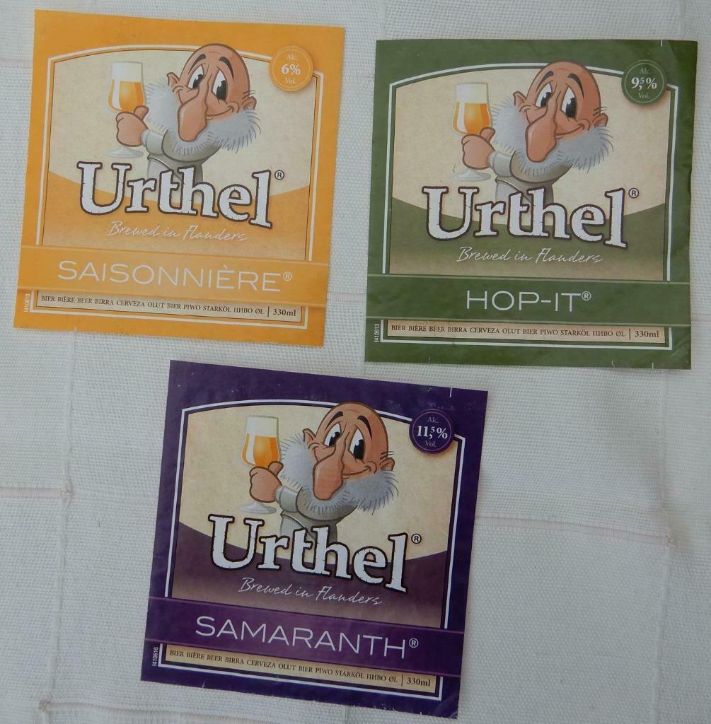Bieretiketten Urthul Brouwerij Palm Steenhuffel (i3), Ophalen of Verzenden, Gebruikt, Overige typen, Overige merken