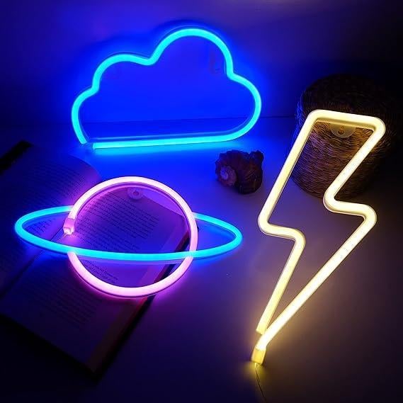 Ensemble de 3 | Lampes au néon | LIVRAISON GRATUITE, Neuf, -, -, Autres types