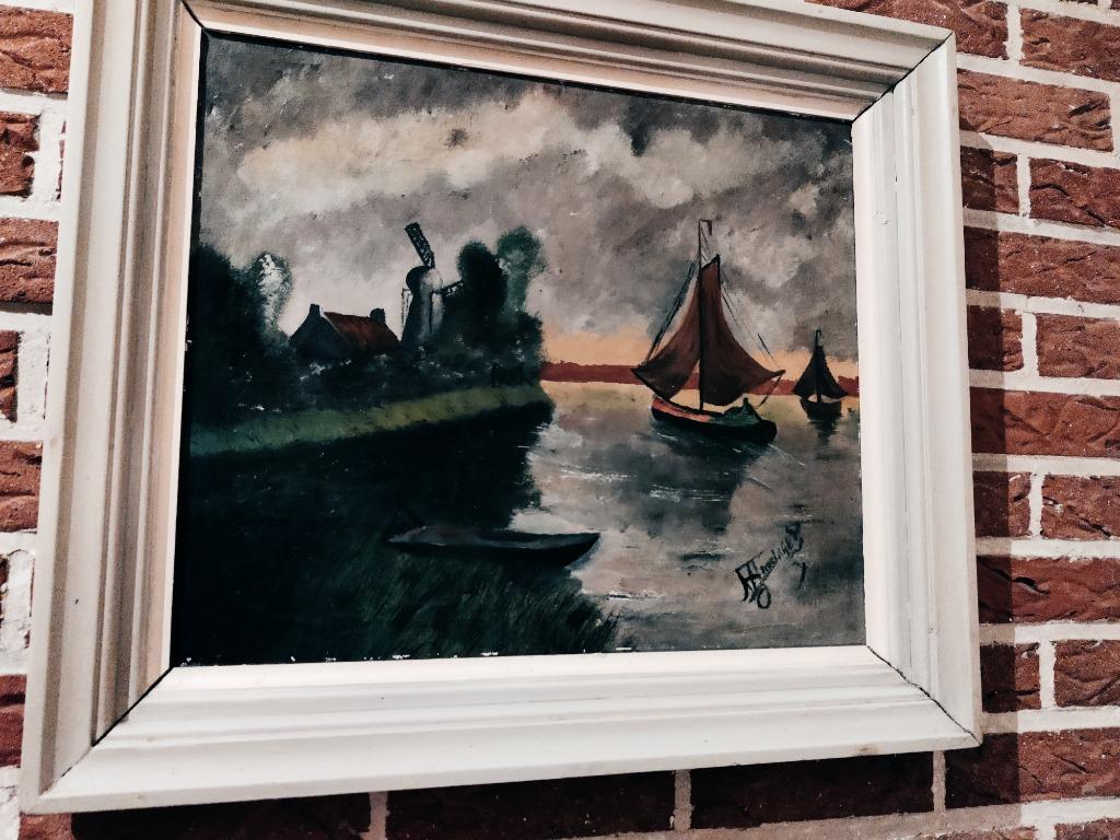 Mooie schilderij, Antiek en Kunst, Kunst | Schilderijen | Klassiek, Ophalen