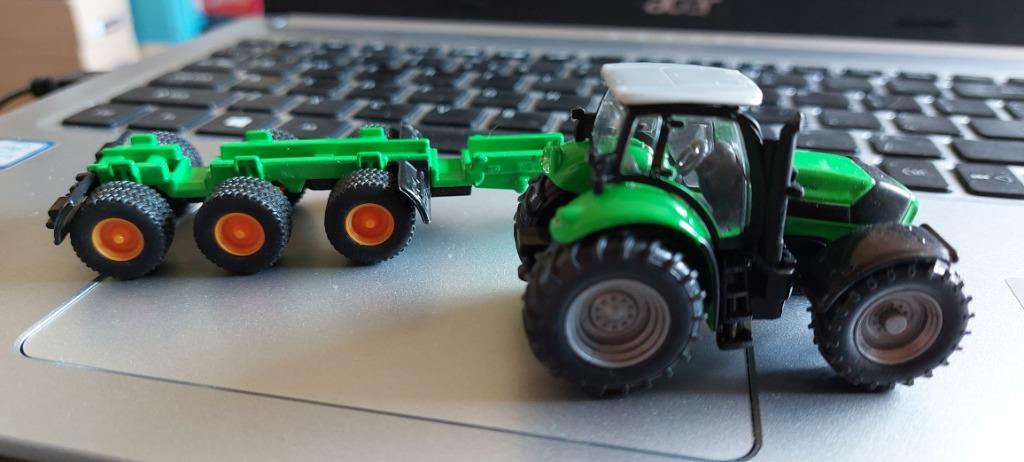 LK 0825 SIKU FARMERS DEUTZ ARGOTRON WISSELBAKKEN 1/87 ., Hobby en Vrije tijd, Modelauto's | 1:87, Zo goed als nieuw, Hijskraan, Tractor of Landbouw