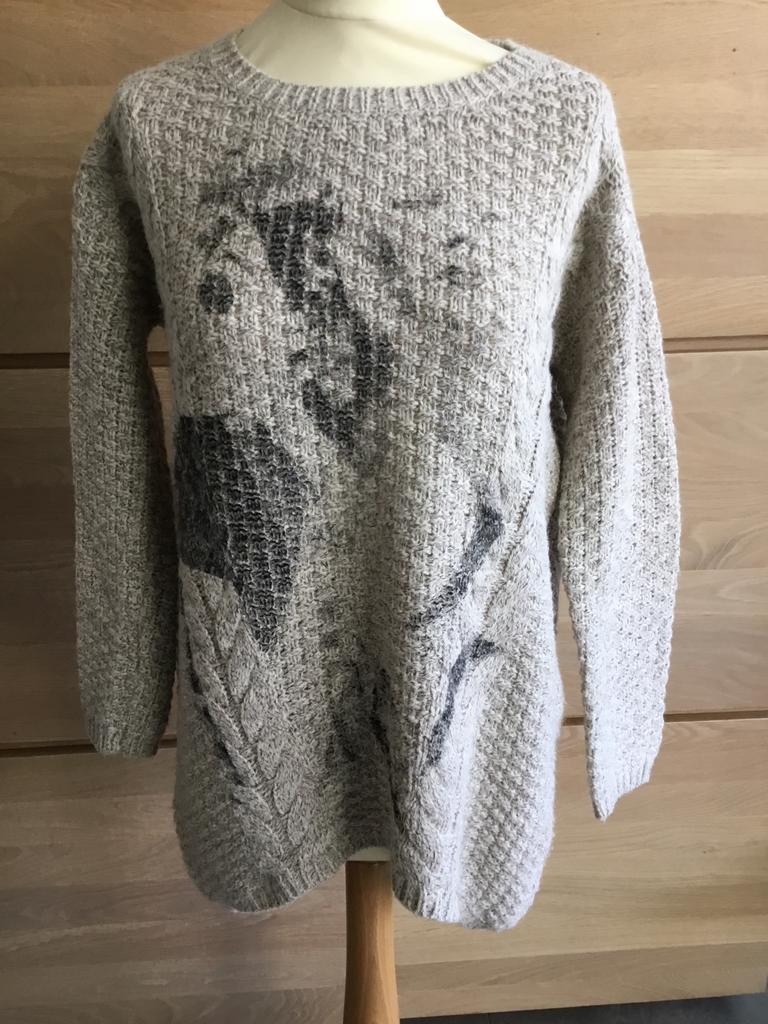 Pull long basique LEA GREB, Enlèvement ou Envoi, Comme neuf, Taille 38/40 (M), Gris