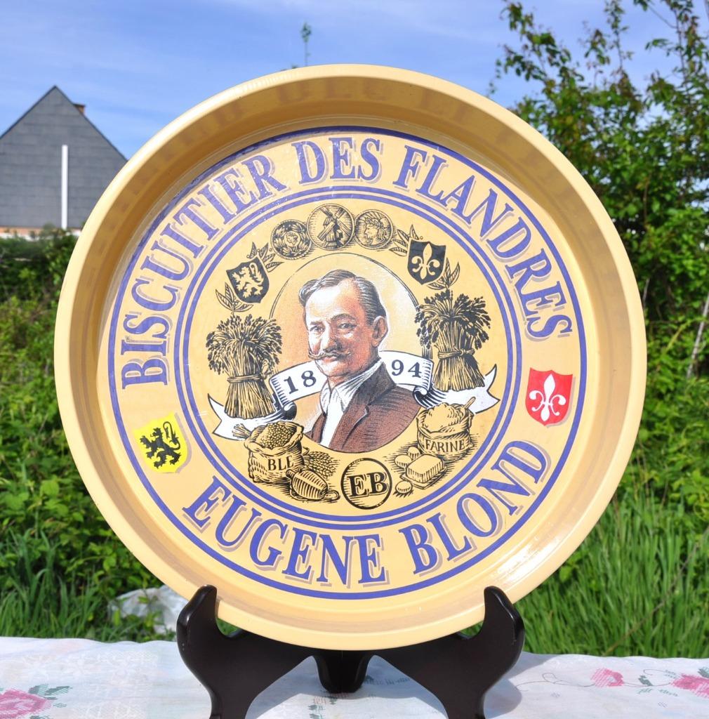 plateau de brasserie en tole publicité biscuiterie, Collections, Enlèvement ou Envoi, Utilisé, Autres types