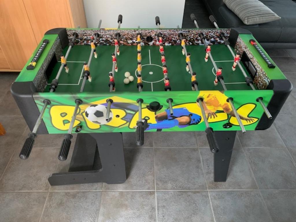 Voetbaltafel / sjotterkas, Ophalen