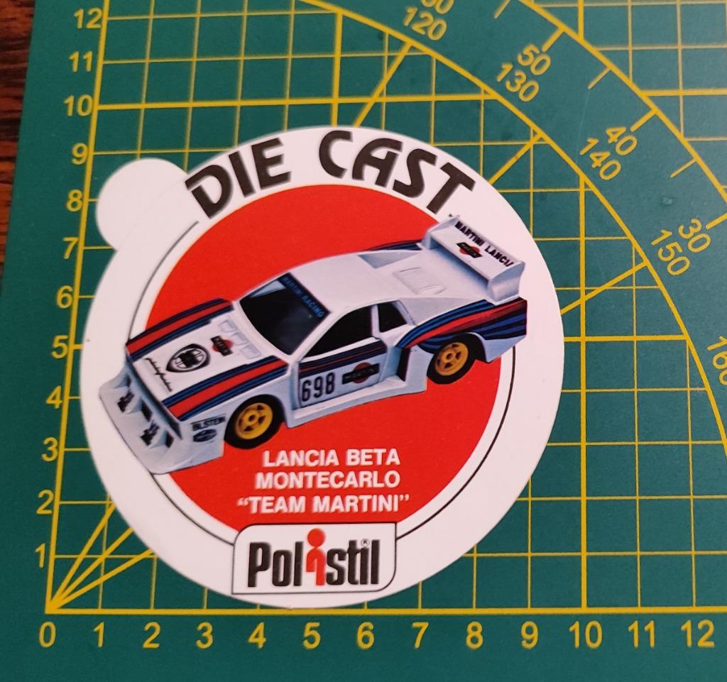 Sticker Polistil Lancia Beta Monte Carlo 'team Martini', Verzamelen, Stickers, Ophalen of Verzenden