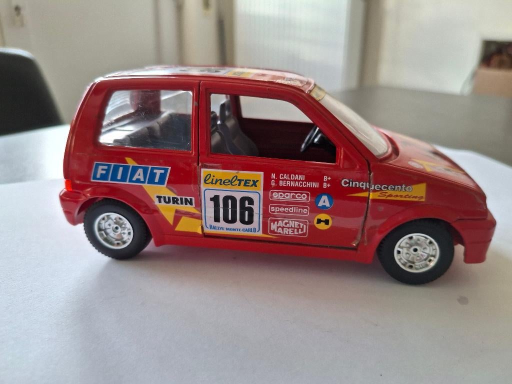 Burago Fiat Cinquecento  1/24  Rallye de Monte-Carlo, Enlèvement, Utilisé, Voiture, Burago
