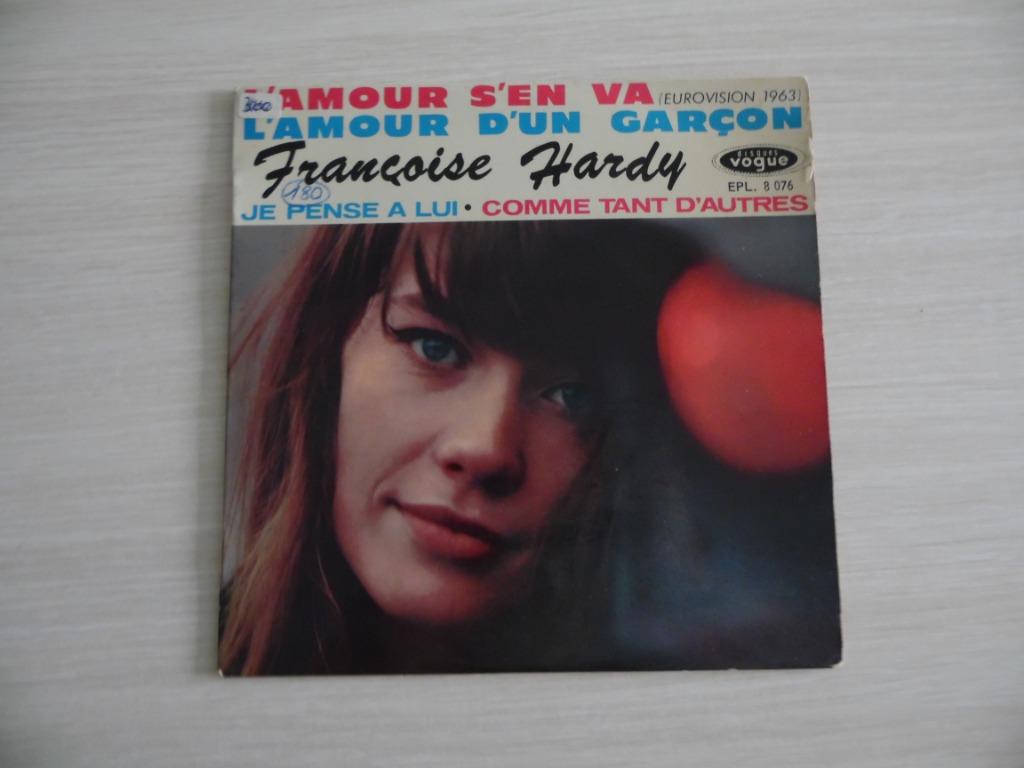 L'AMOUR S'EN VA    FRANÇOISE   HARDY     EUROVISION  1963, CD & DVD, Enlèvement ou Envoi, Comme neuf, Autres formats