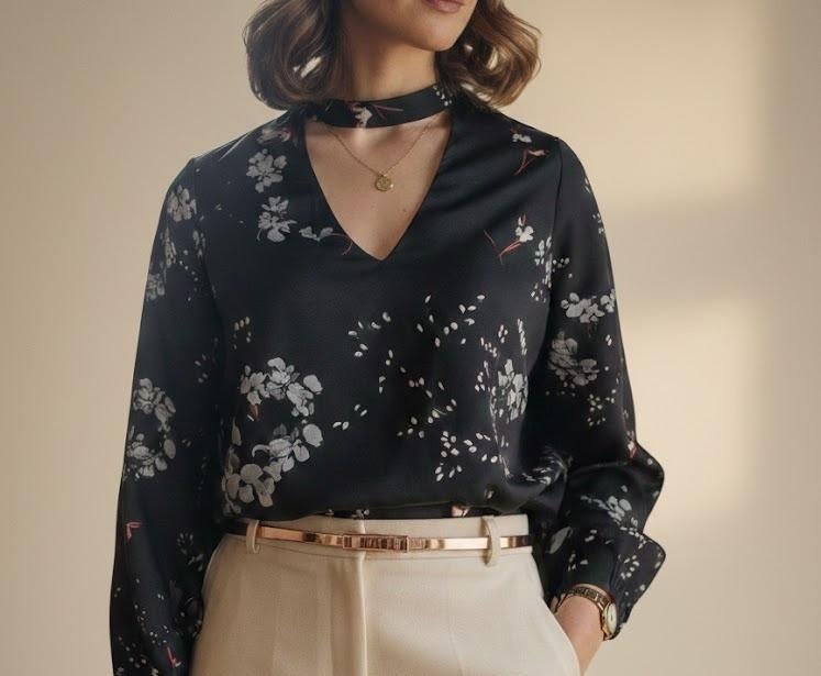 leuke blouse van elli white, Maat 38/40 (M), Zwart, Elli white, Ophalen of Verzenden