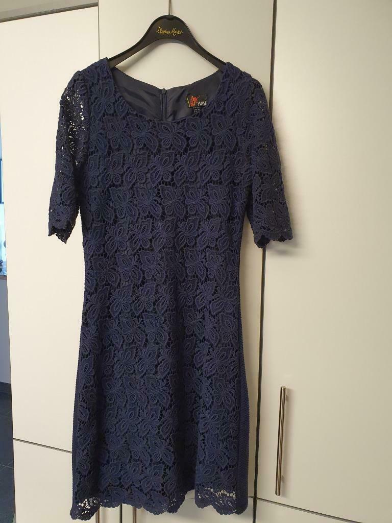 Kanten jurkje Yumi, Kleding | Dames, Jurken, Blauw, Ophalen of Verzenden, Maat 36 (S), Boven de knie