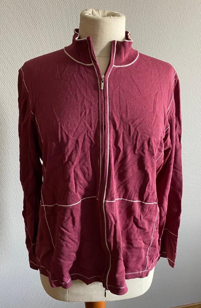 Bordeaux vest Mayerline Brussels maat L, Kleding | Dames, Mayerline Brussels, Verzenden, Zo goed als nieuw, Maat 42/44 (L)