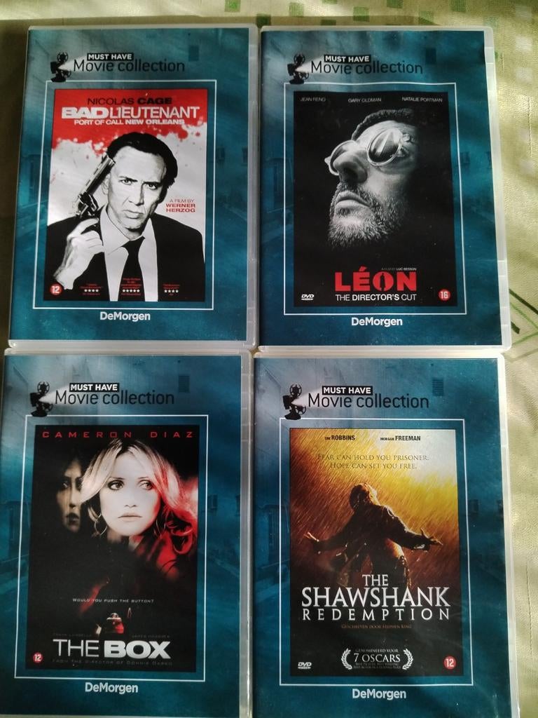 Bad Lieutenant ~ Léon ~ The Box ~ The Shawshan Redemption, Vanaf 12 jaar, Ophalen of Verzenden, Zo goed als nieuw, Actie en Avontuur