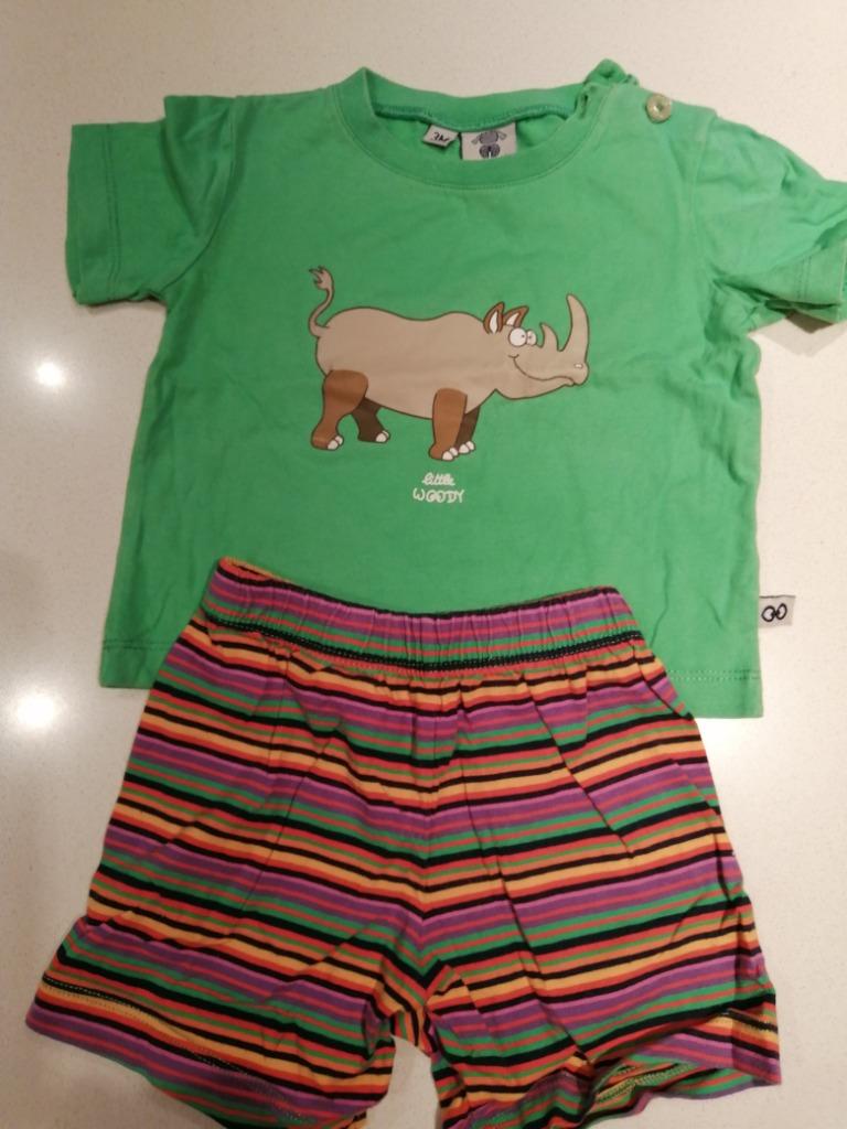 Woody pyjama's  3m 62 Neushoorn en 2  keer 9m 74 Dromedaris, Nacht- of Onderkleding, Gebruikt, Jongetje of Meisje, Ophalen of Verzenden