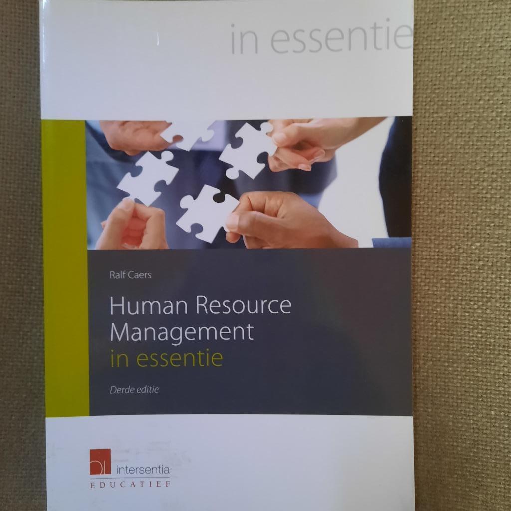 HUMAN RESOURCE MANAGEMENT IN ESSENTIE - Ralf Caers, Livres, Économie, Management & Marketing, Management, Enlèvement ou Envoi