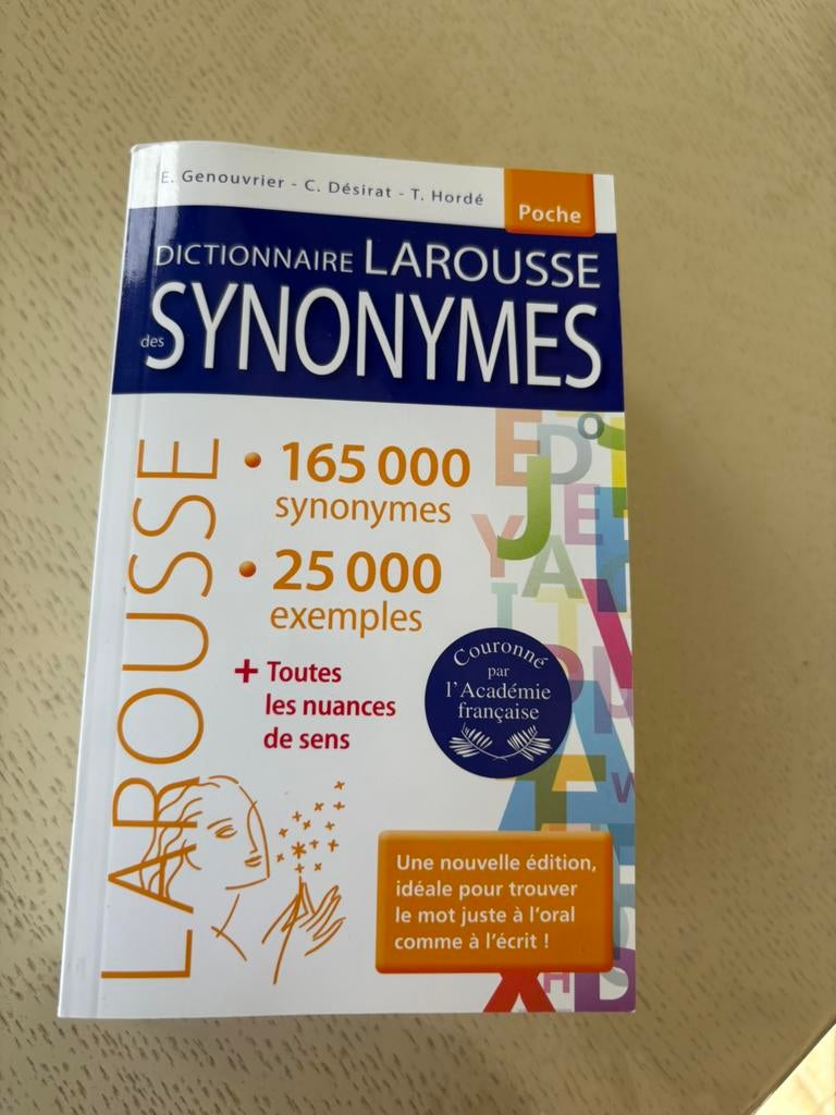 Dictionnaire Larousse des synonymes, Livres, Larousse, Enlèvement ou Envoi, Comme neuf, Français