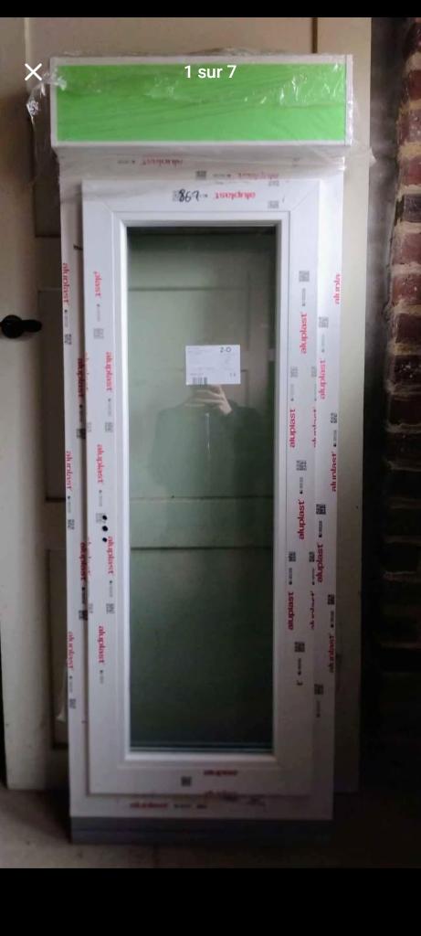 Plusieurs châssis neufs PVC blanc triple vitrage avec volet, Doe-het-zelf en Bouw, Glas en Ramen, Nieuw, Gevelraam of Ruit, Ophalen