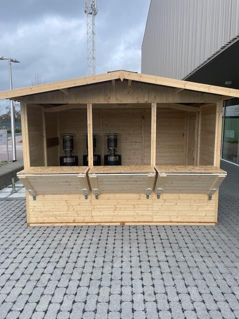 Tuinhuis, Verkoopshuisje, Tuinbar, Tuinbar, Kerstkraam, Ophalen, 200 tot 400 cm, Zo goed als nieuw, 250 tot 300 cm