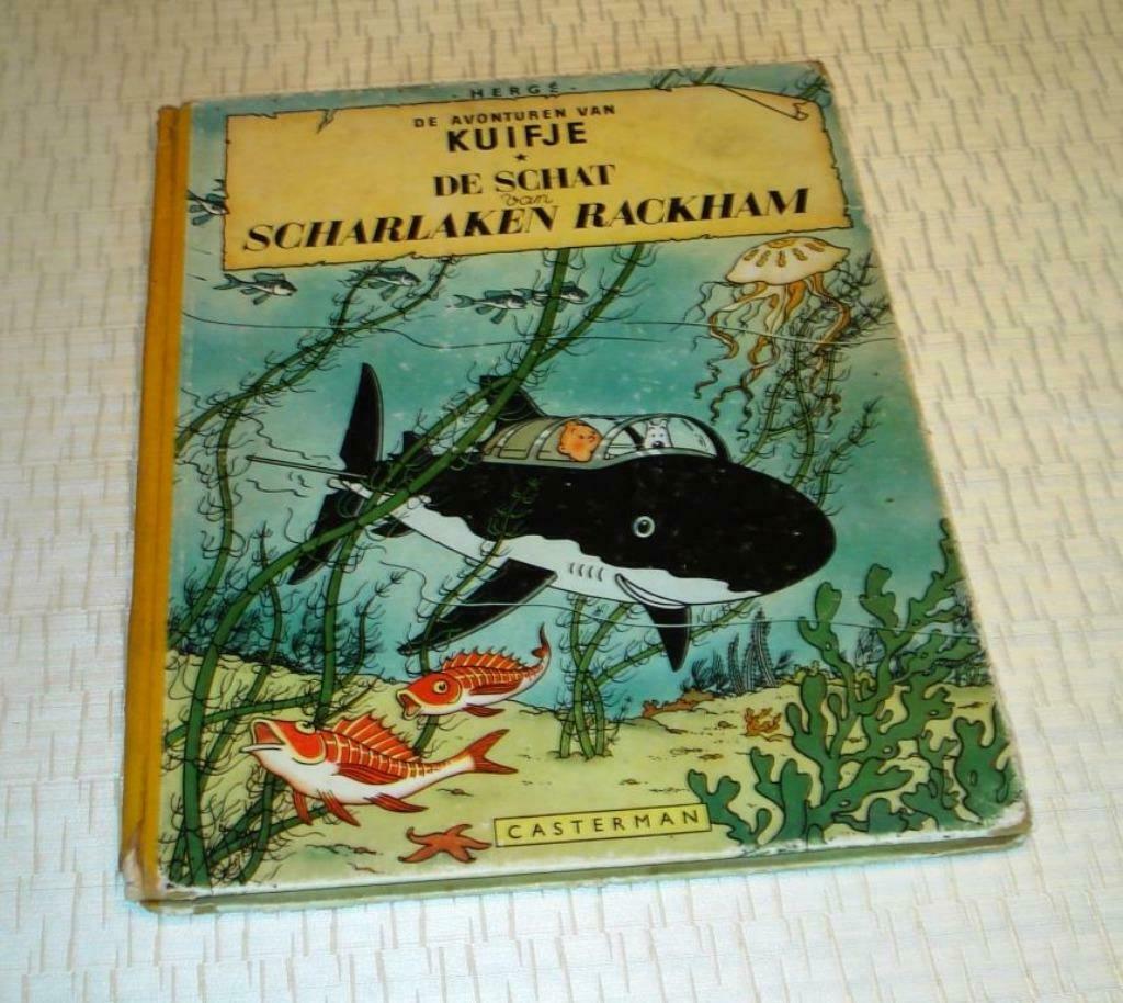 Kuifje De schat van Scarlaken Rackham 1947, Boeken, Stripverhalen, Ophalen of Verzenden, Gelezen