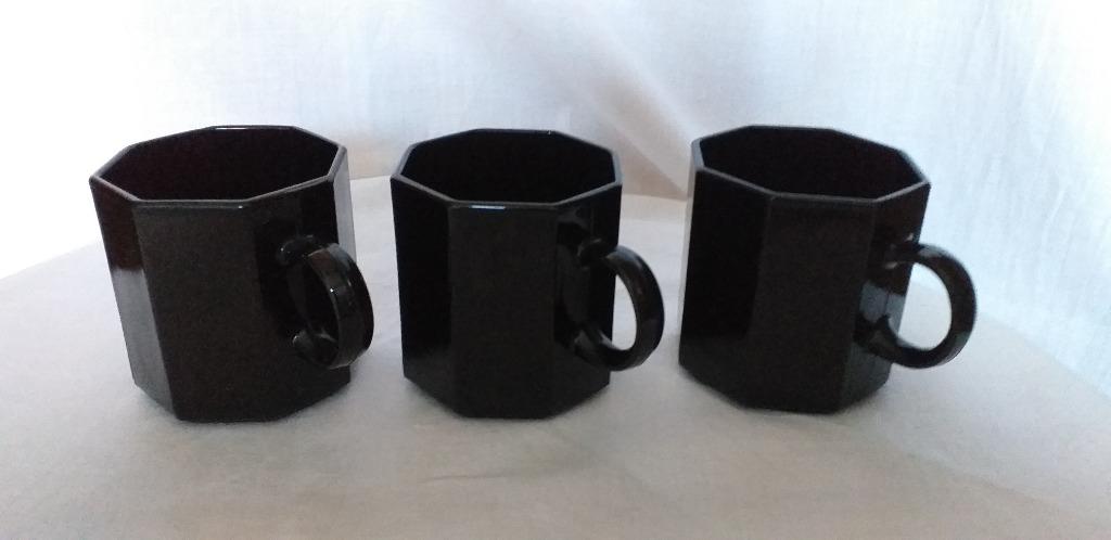 Arcoroc zwarte espressokopjes, Antiek en Kunst, Ophalen of Verzenden