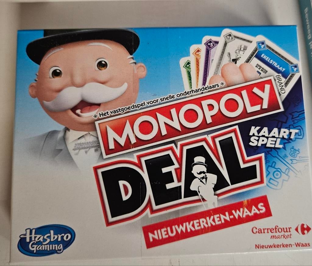 Monopoly Deal Nieuwkerken-Waas NIEUW
De afbeeldi, Hobby en Vrije tijd, Gezelschapsspellen | Bordspellen, Ophalen of Verzenden