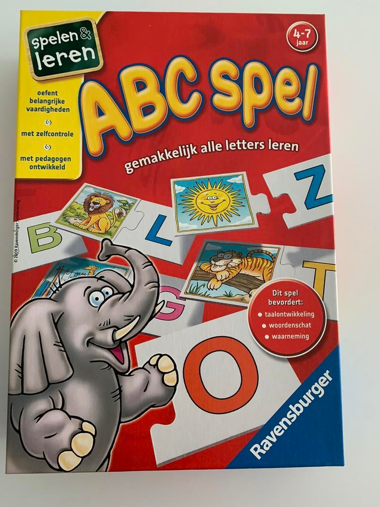 Abc spel - Ravensburger- spelen en leren, Ophalen of Verzenden, Zo goed als nieuw