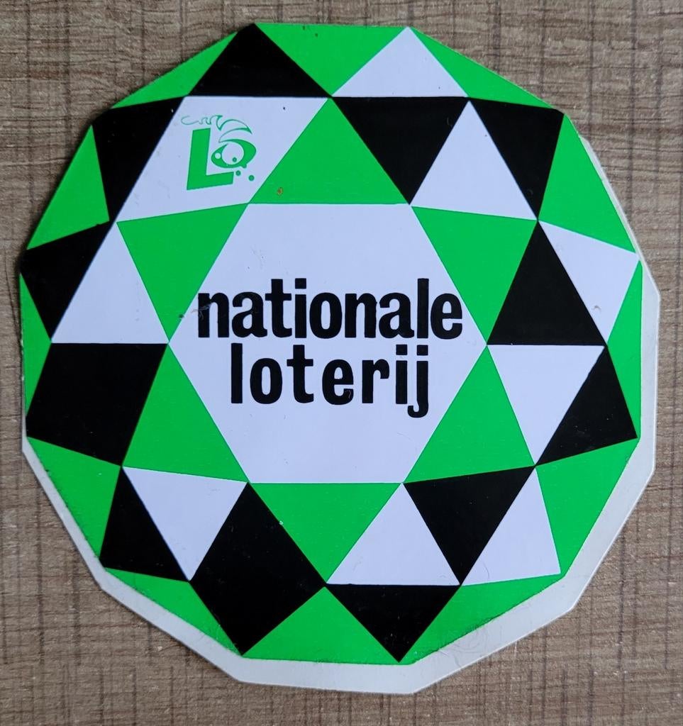 Sticker: Nationale Loterij, Verzamelen, Ophalen of Verzenden, Gebruikt, Bedrijf of Vereniging