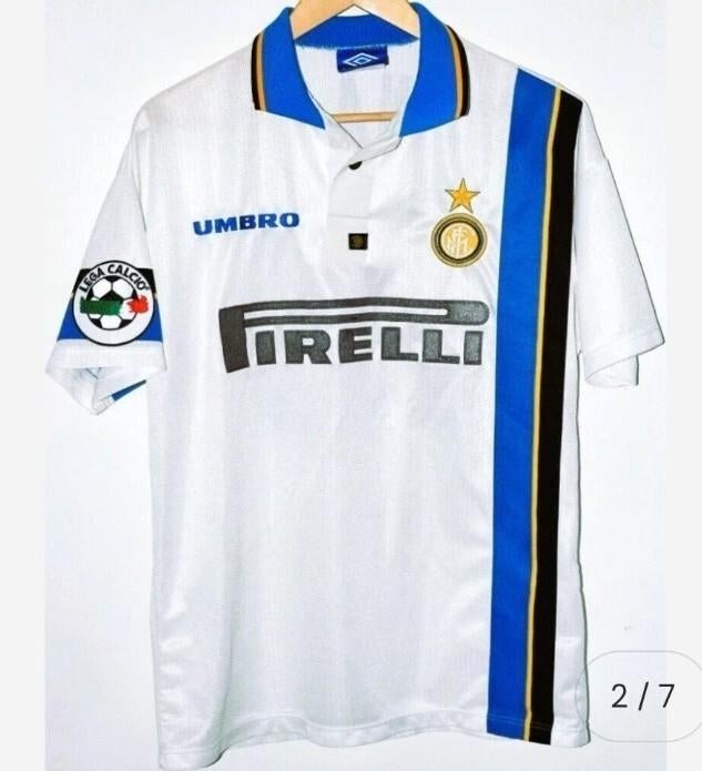 Inter Milan Ronaldo Voetbal Uitshirt Origineel 1997, Ophalen of Verzenden, Zo goed als nieuw