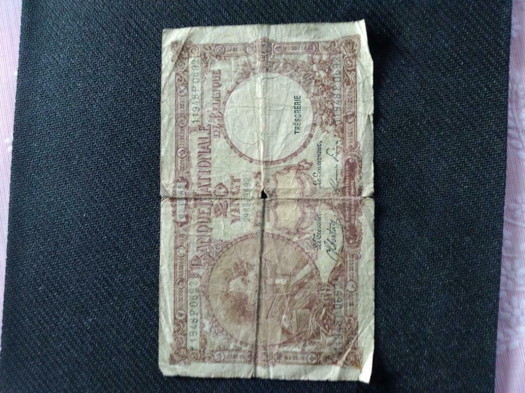 billet 20 FB de 1945, Collections, Envoi, Utilisé