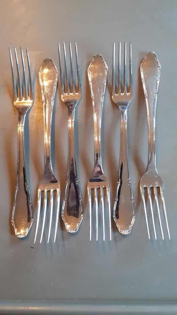 6 fourchettes de table superchrom, Enlèvement ou Envoi, Utilisé