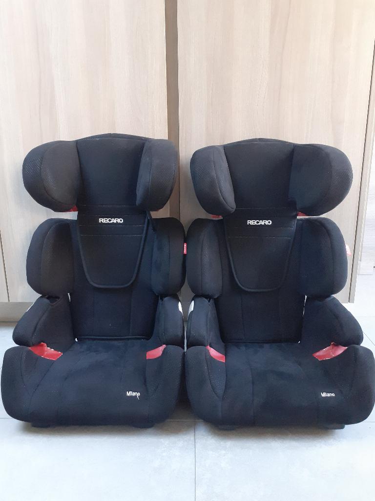 Recaro Milano 2 pièces disponibles - pas d'isofix, Autres marques, Ceinture de sécurité, 15 à 36 kg, Utilisé