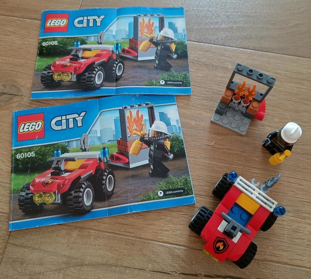 Camion de pompiers Lego 60105, Enlèvement ou Envoi, Comme neuf, Ensemble complet, Lego