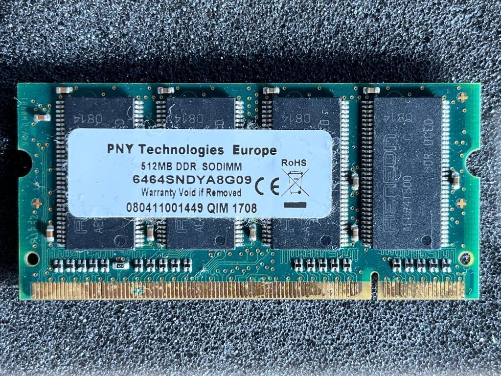RAM DDR 333 512MB, Computers en Software, RAM geheugen, 1 GB of minder, Ophalen of Verzenden, Laptop, DDR