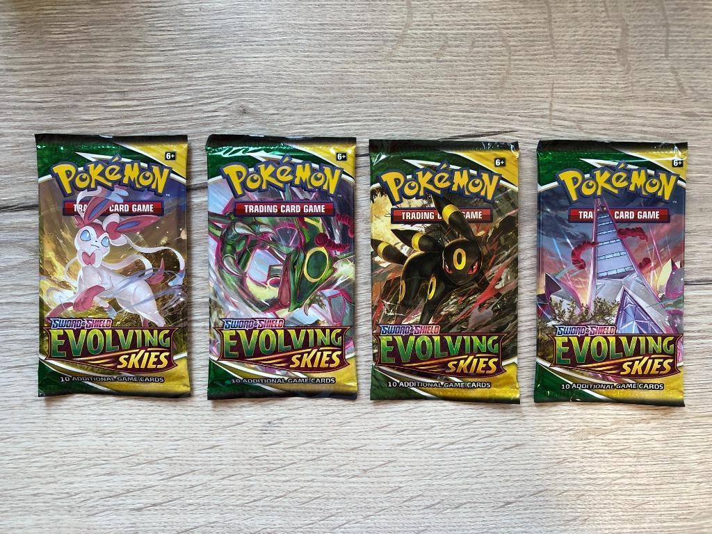 Evolving Skies booster packs Pokemon - full art set - sealed, Enlèvement ou Envoi, Neuf, Booster, Foil