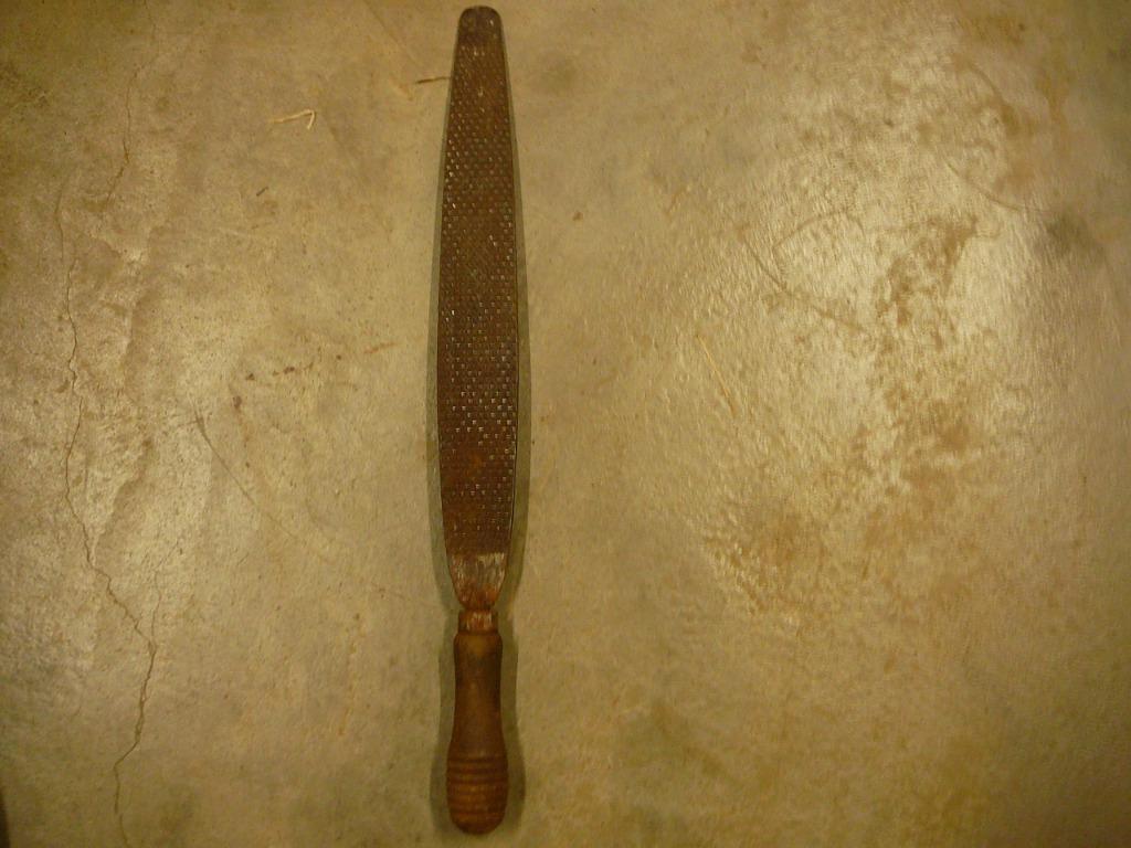 Ancienne lime de maréchal ferrant, Enlèvement