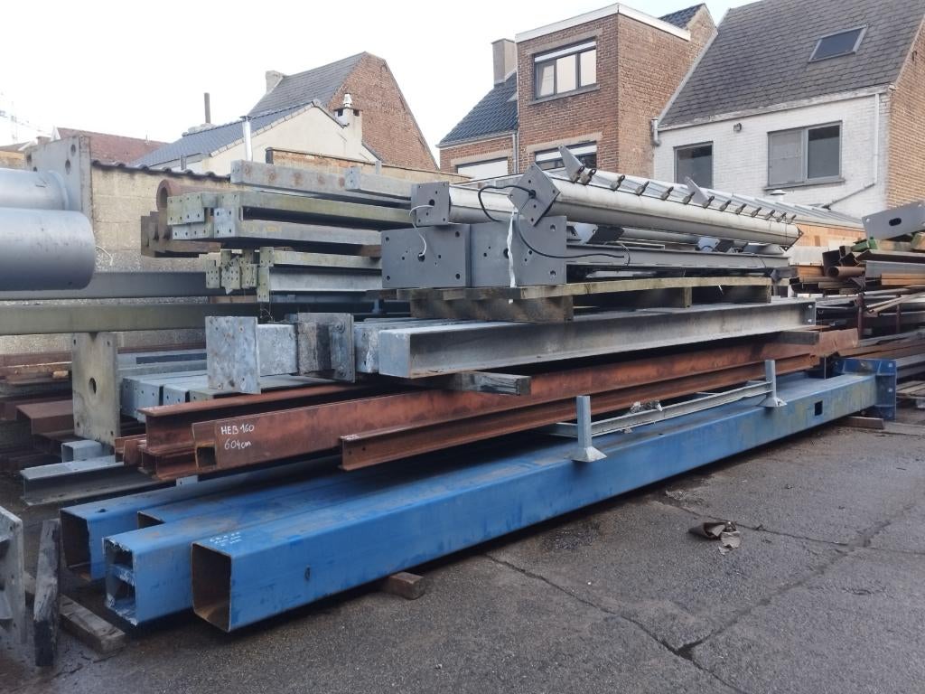 Metalen HEA - HEB - HEM - IPE - IPN - U profielen - poutrel, Doe-het-zelf en Bouw, Ophalen, Gebruikt, Geen idee, Metalen HEA - HEB - HEM - IPE - IPN - U profielen - poutrel