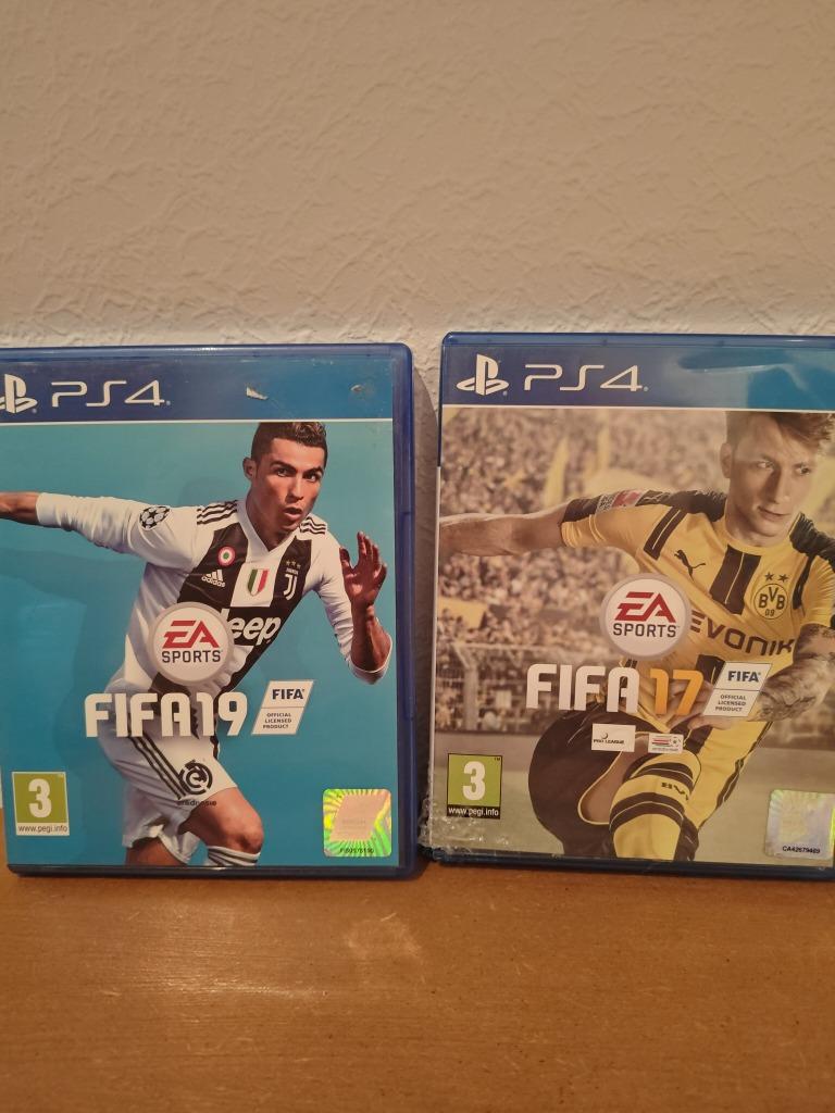 Fifa 19 & Fifa 17 Playstation 4, Enlèvement ou Envoi, Utilisé, À partir de 3 ans, 3 joueurs ou plus
