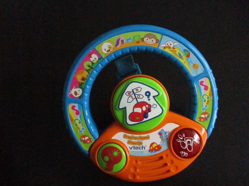vtech draai en speelstuurtje voor aan relax,autostoel enz, Ophalen of Verzenden, Gebruikt, 6 maanden tot 2 jaar
