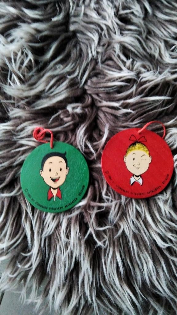 Houten kerstversiering Suske en Wiske, Verzamelen, Ophalen of Verzenden, Suske en Wiske
