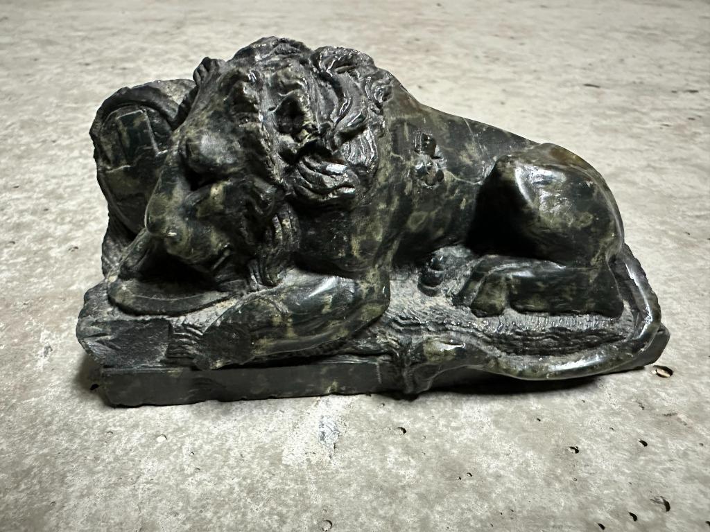 statue de lion en pierre - ancienne, Enlèvement ou Envoi, Utilisé, Animal