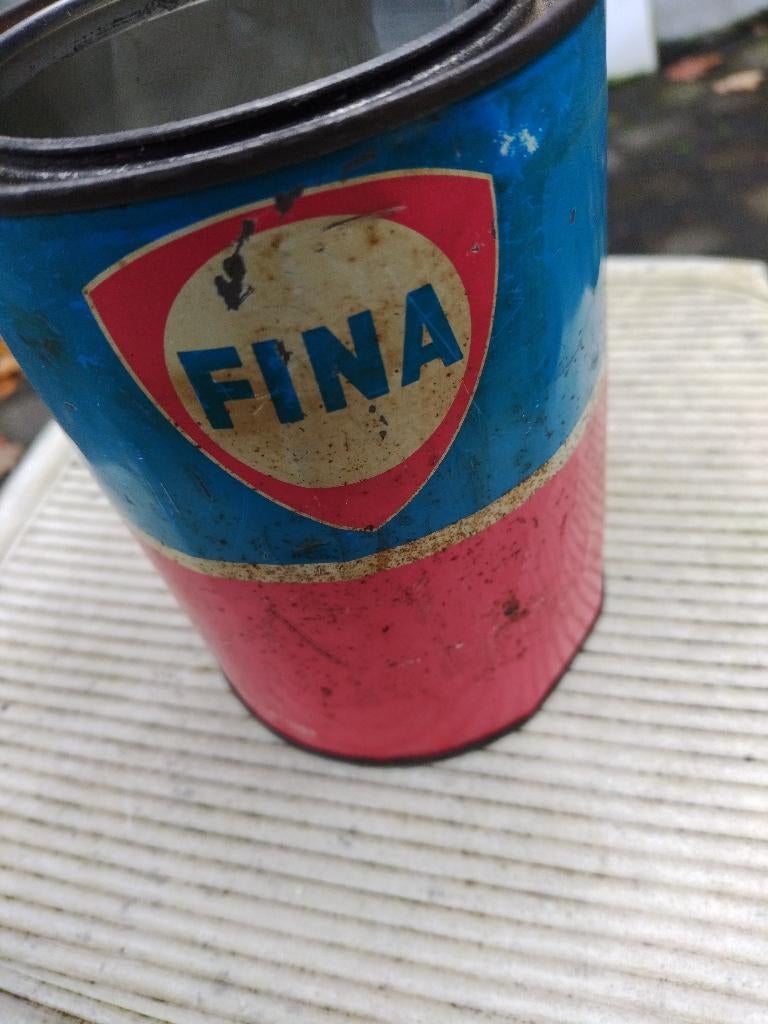 blik Fina, Verzamelen, Ophalen of Verzenden, Gebruikt, Overige, Overige merken