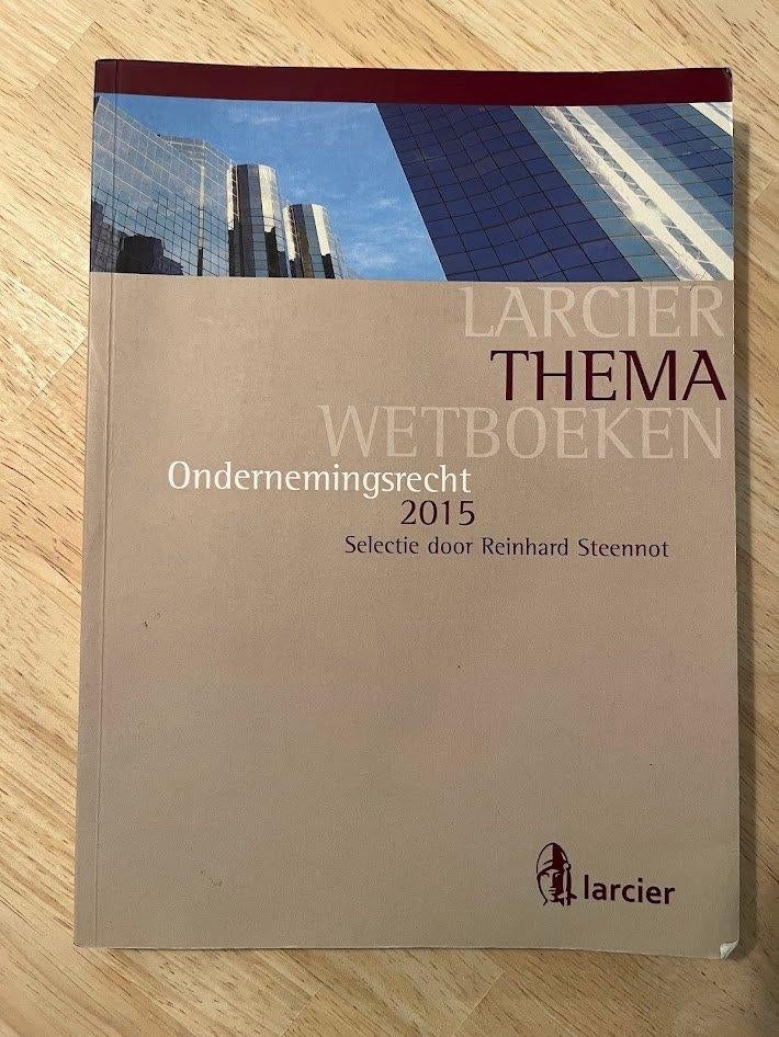 Ondernemingsrecht, Ophalen, Gelezen, Overige vakken, Reinhard Steennot