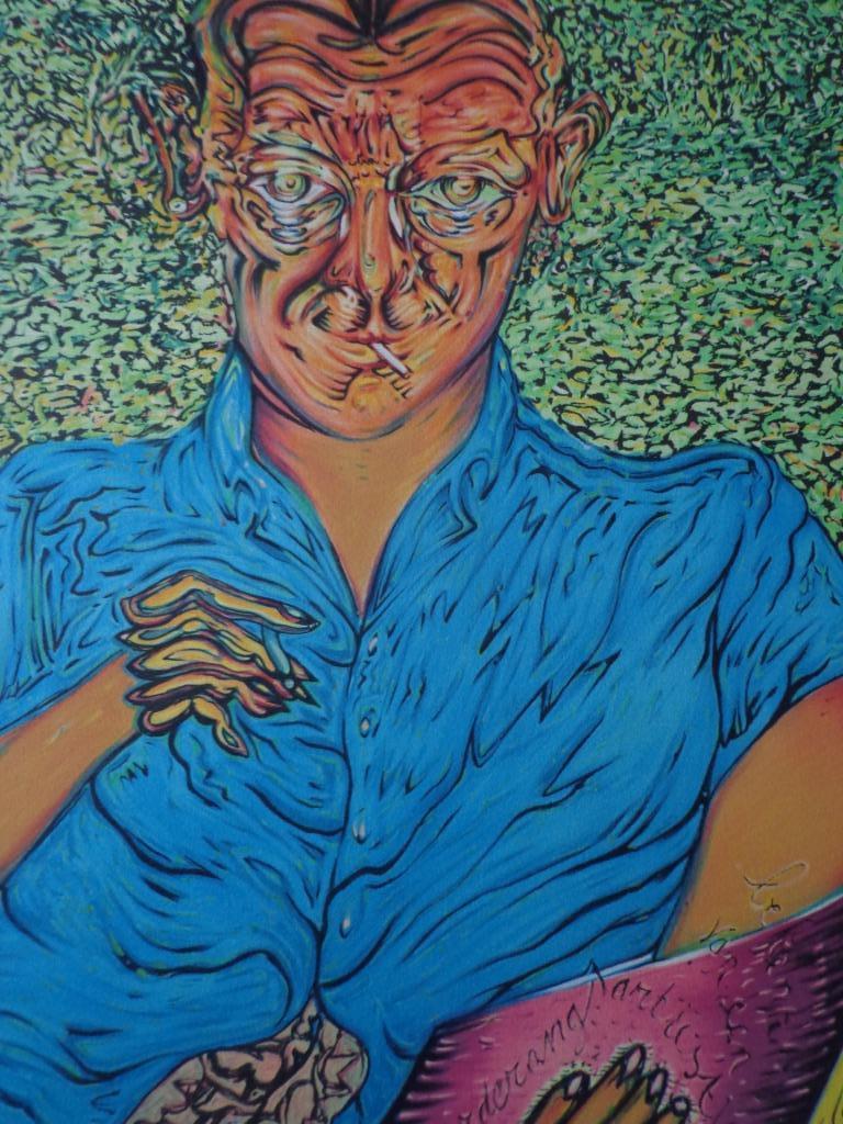 litho Pjeroo Roobjee Bekende van een derderangsartiest, Antiek en Kunst, Ophalen of Verzenden