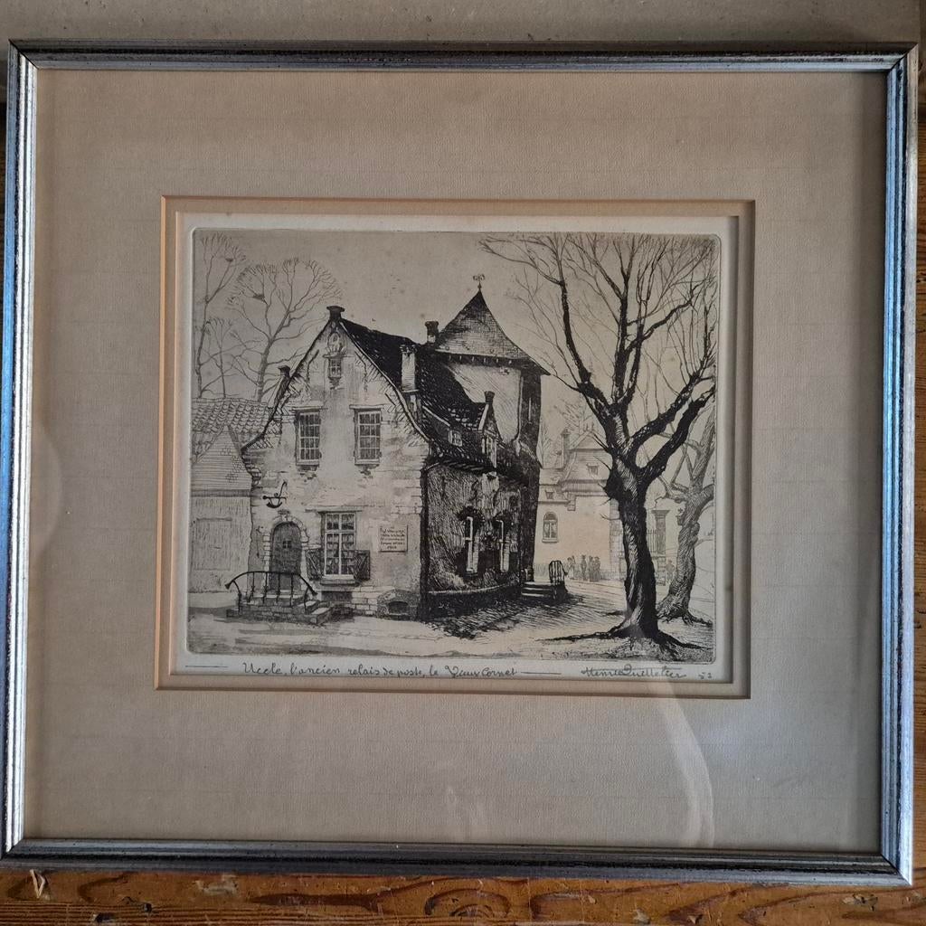 Henri Quittelier 52 uccle, l´ancien relais de poste, Antiek en Kunst, Ophalen of Verzenden