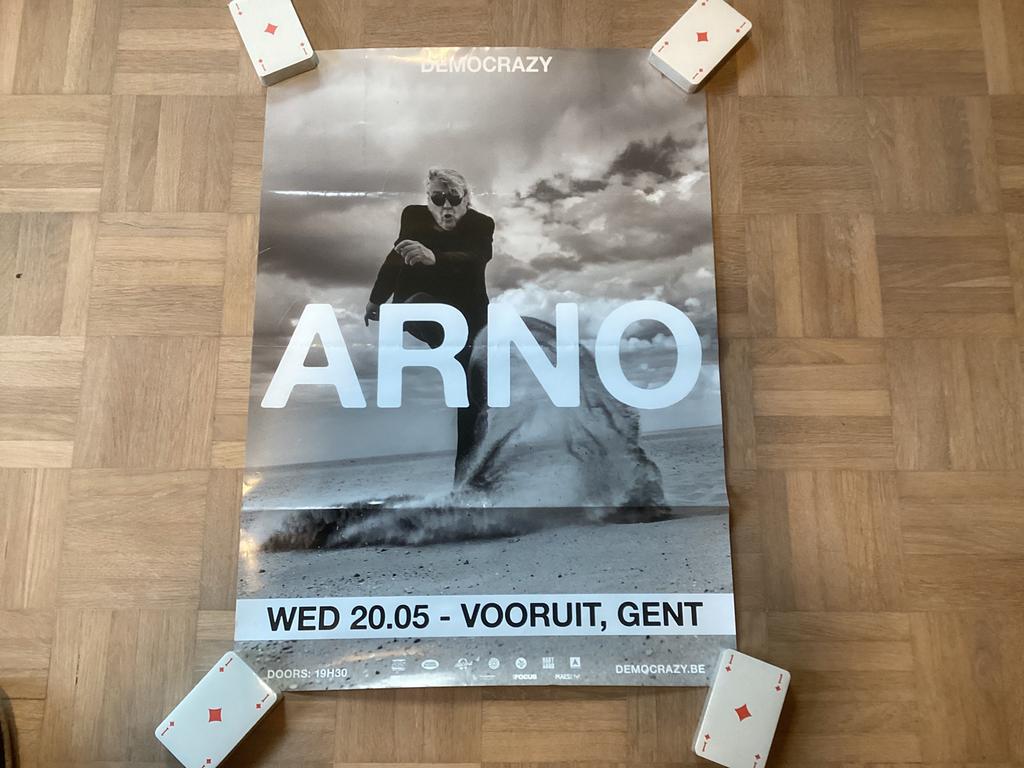 Affiche Arno. Vooruit Gent., Ophalen of Verzenden, Zo goed als nieuw